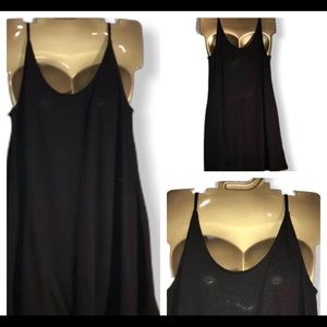 Lou & Grey Black Tunic Tank Top Mini Dress